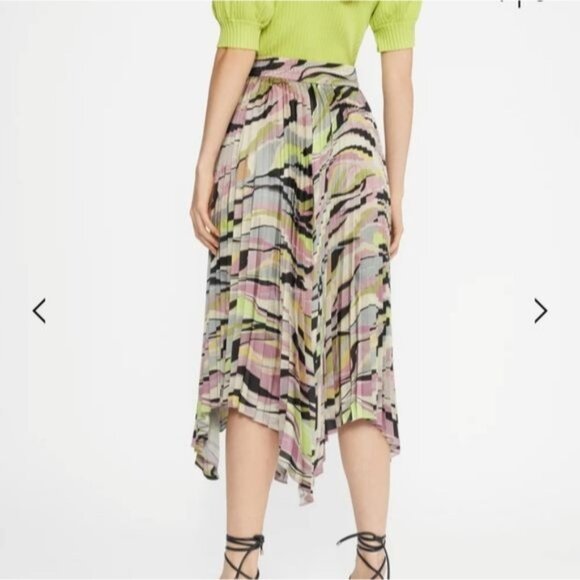 Ted Baker Midaxi Skirt Pleats Pleated Ted Size 6 US 16 Designer Purple $260